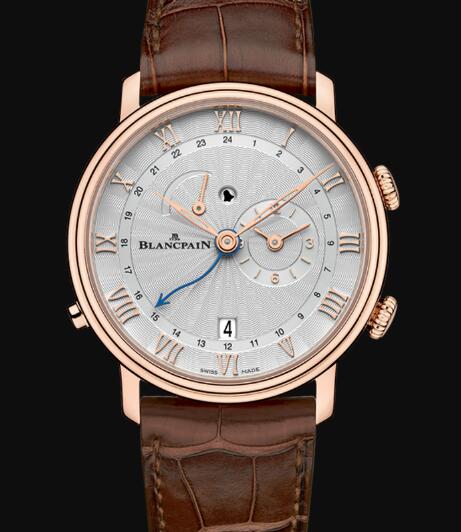 Blancpain Villeret Watch Review Réveil GMT Replica Watch 6640 3642 55B